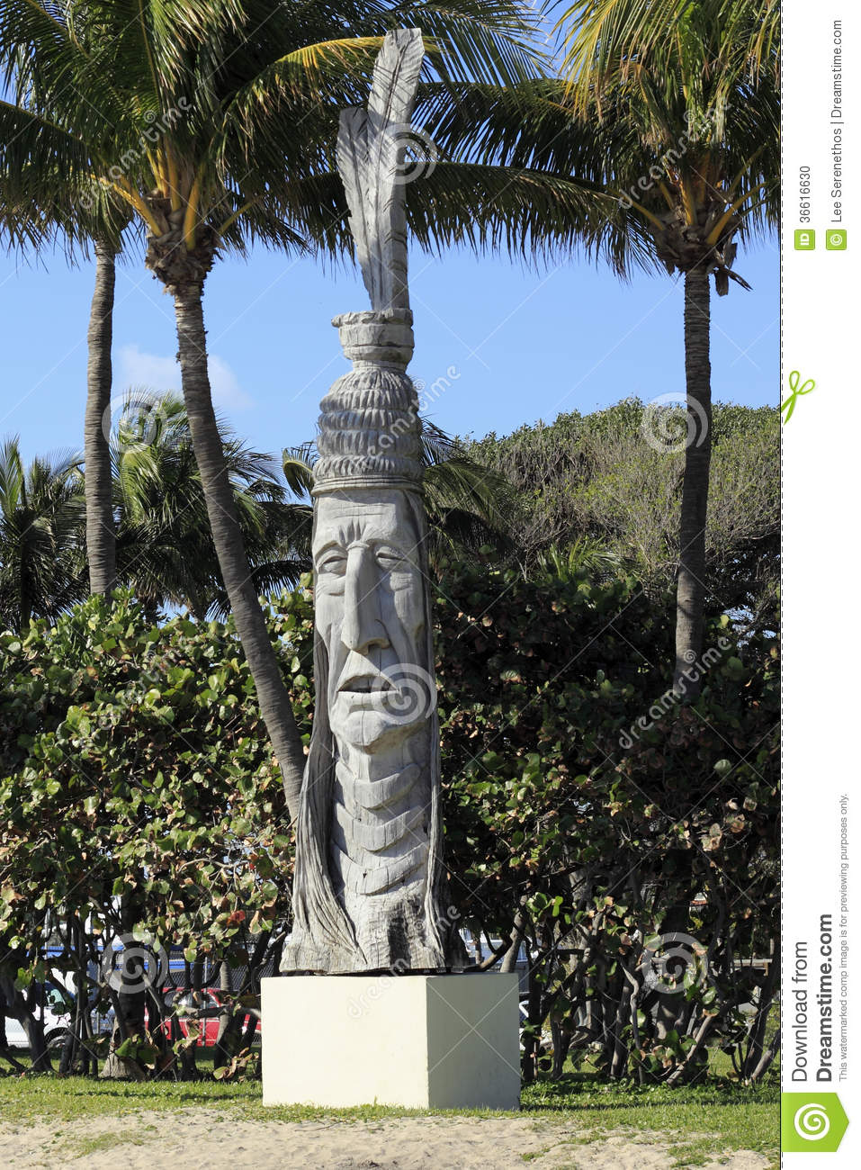 Fort Lauderdale Florida February 5 2013 American Indian Outdoor Wooden    
