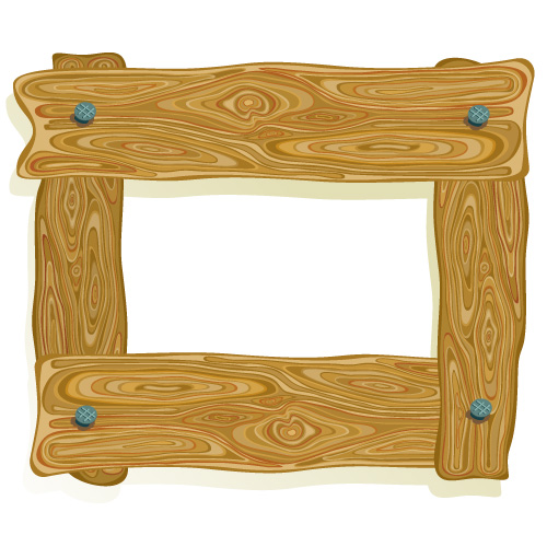 Free Vector 3 Wood Frame Border Clip Art 003523 3 Wood Frame Border    