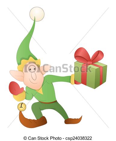 Funny Elf Character    Csp24038322   Search Clipart Illustration