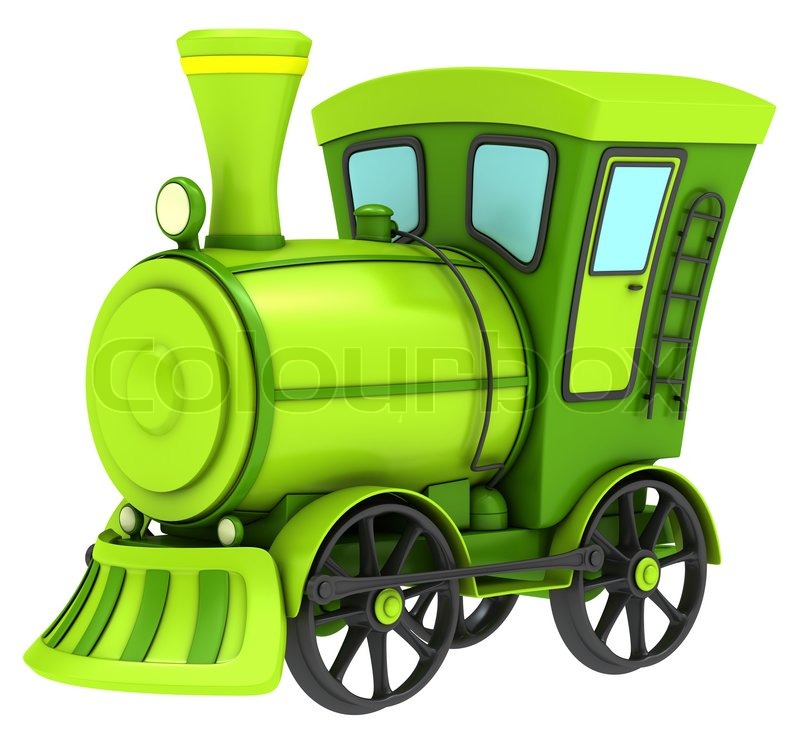 Green Toy Train   Stock Photo   Colourbox