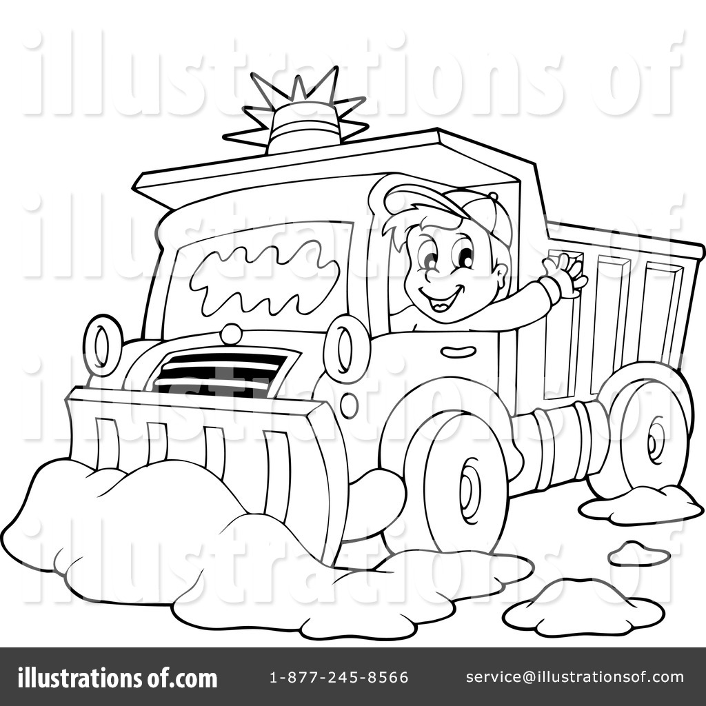 Royalty Free  Rf  Snow Plow Clipart Illustration By Visekart   Stock