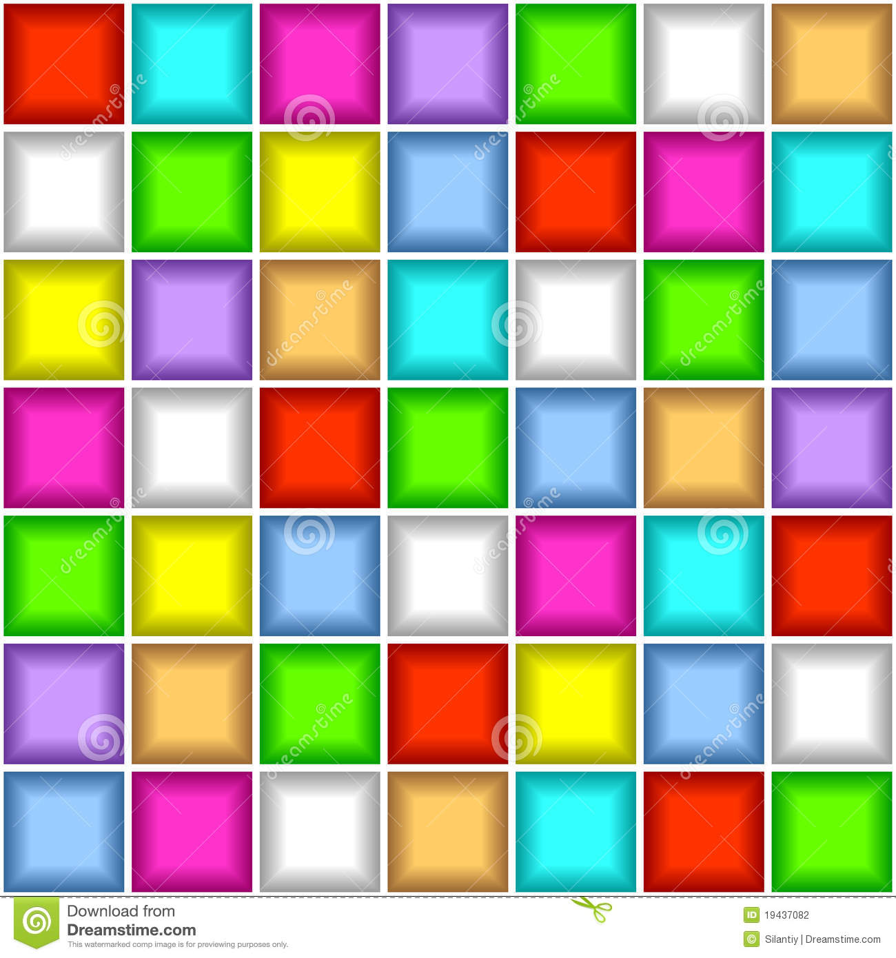 Seamless Background From Square Tiles  Tiles Of Different Color 