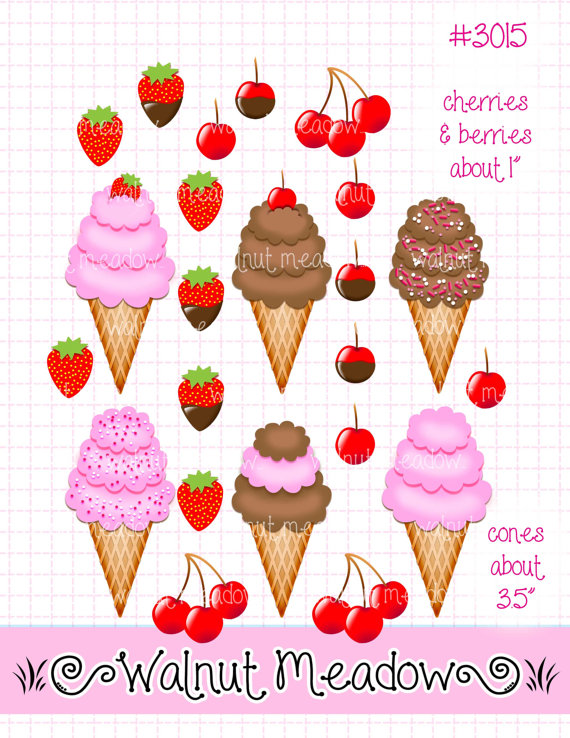 To Digital Clipart Instant Download Ice Cream Cone Sugar Cone    