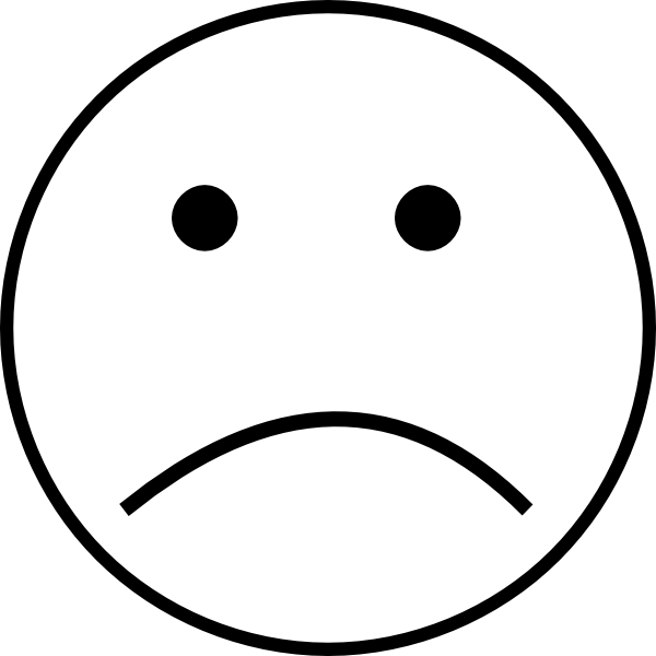 Unhappy Smiley Face   Clipart Best