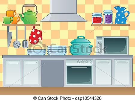 Vector Illustration Of Kitchen Theme Image 1   Vector Illustration