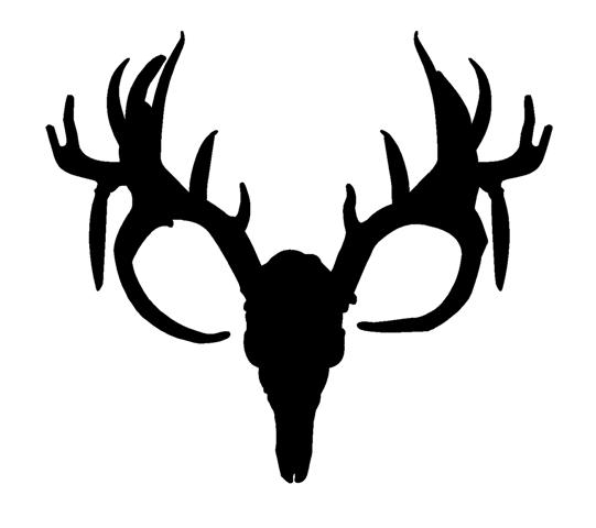 Whitetail Deer Skull Silhouette