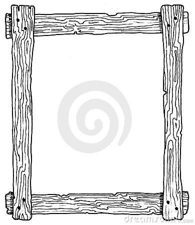 Wood Frame Border Clip Art Wooden Frame Stock Image