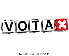 3d Vote Button In Spanish Language Click Here Block Text Clip Art