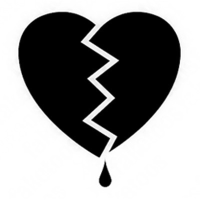 Broken Heart Clipart Black And White Image Quotes At Buzzquotes Com