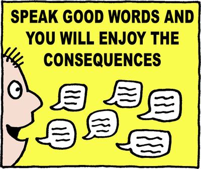 Consequences Clipart Speaking Good Things Clip Art