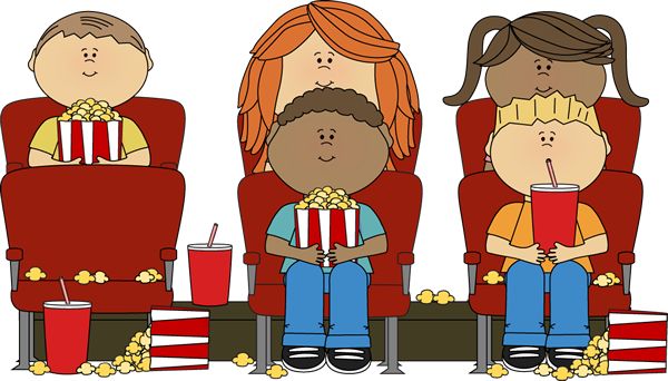 Kids Watching A Movie In A Movie Theater    Movie Clip Art   Pinterest