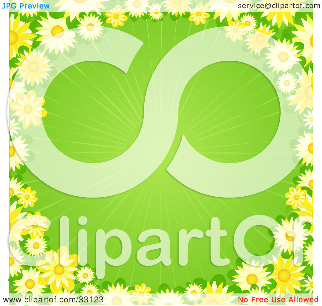 Light Green Flower Clipart Royalty Free Floral Clipart