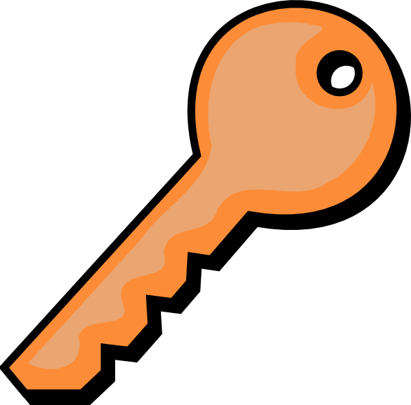 Orange Key Clip Art At Clker Com   Vector Clip Art Online Royalty    