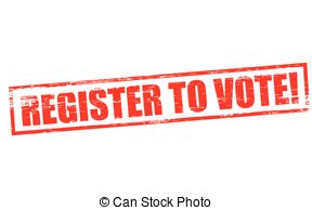 Register To Vote   Rubber Stamp With Text Register To Vote   