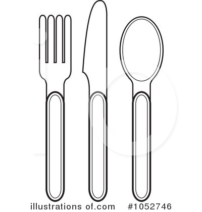 Royalty Free  Rf  Silverware Clipart Illustration  1052746 By Lal