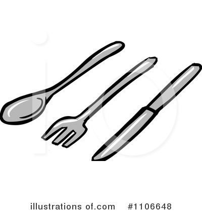 Silverware Clipart  1106648   Illustration By Cartoon Solutions