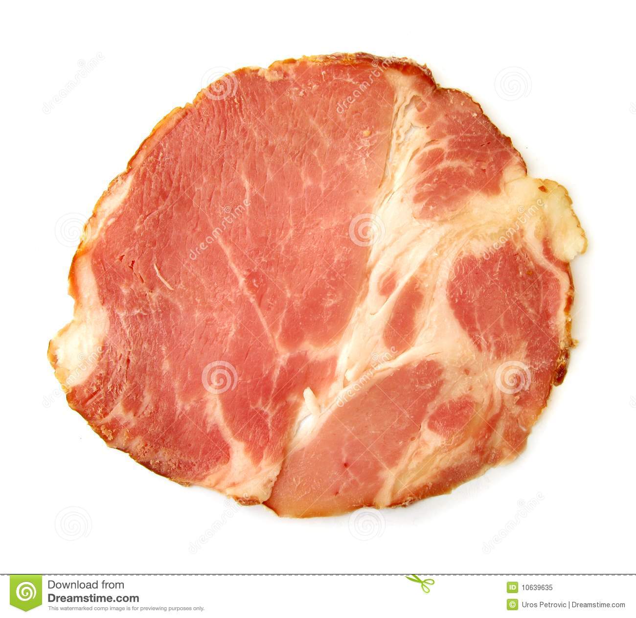 Slice Of Dried Meat Royalty Free Stock Photo   Image  10639635
