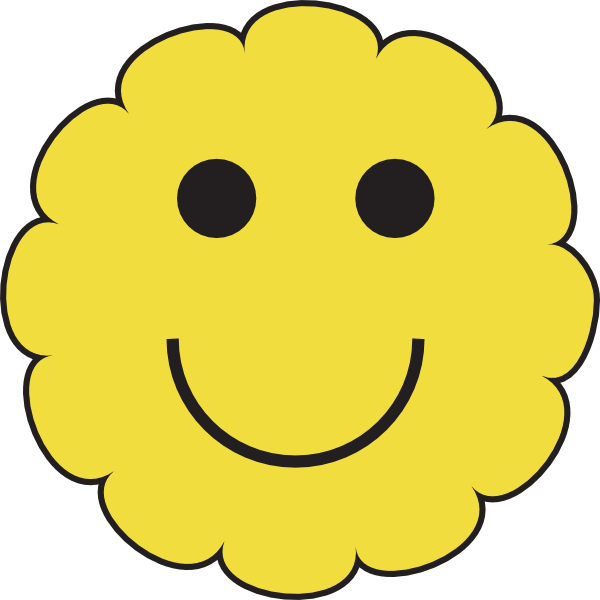 Sunny Smiley Face Clip Art At Clker Com   Vector Clip Art Online    