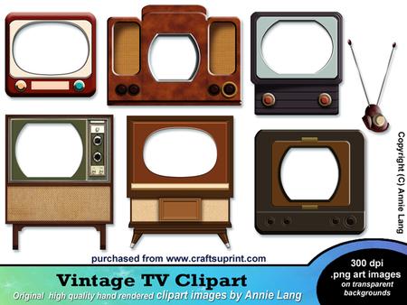 Vintage Tv Clipart   Designer Resources