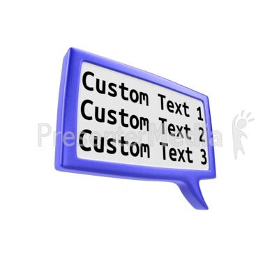 Custom Square Discussion Box   Presentation Clipart   Great Clipart    