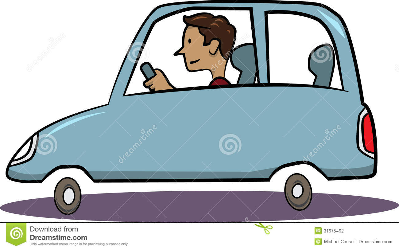 Man Driving Blue Car Stock Photography   Image  31675492