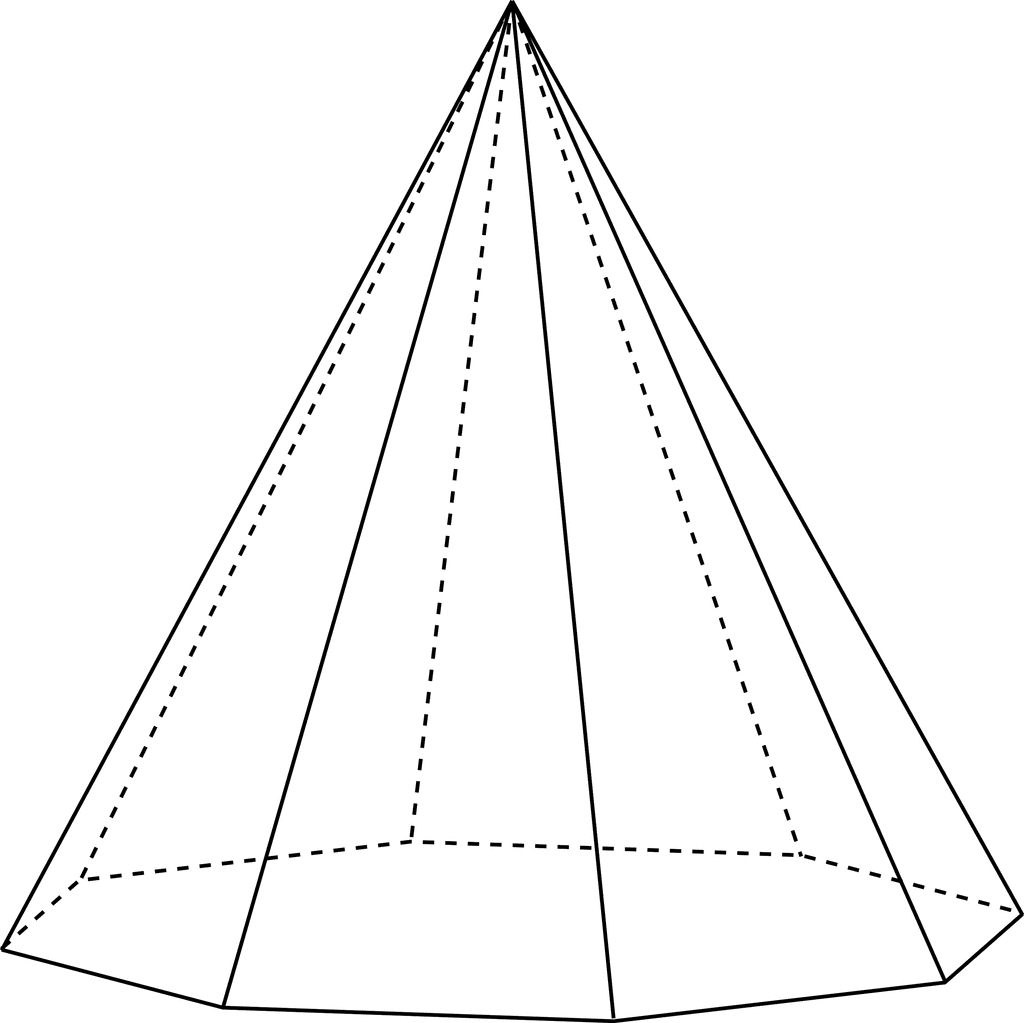 Octagonal Pyramid   Clipart Etc