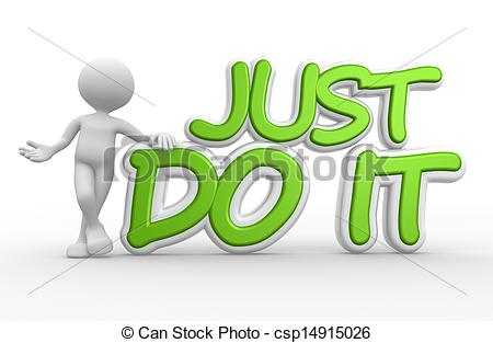 People   Men Person And Text Just Do It Csp14915026   Search Clipart