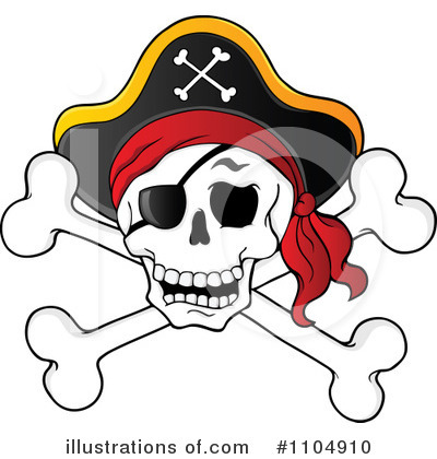 Royalty Free  Rf  Skull And Crossbones Clipart Illustration  1104910