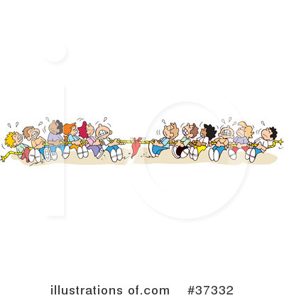 Royalty Free  Rf  Tug Of War Clipart Illustration  37332 By Johnny