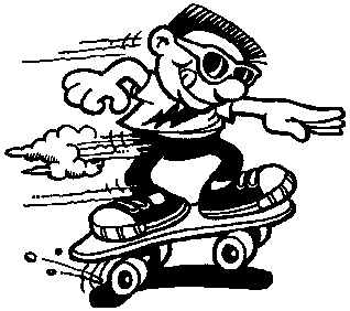 Russ Howell   Skateboarding   Surf   Clipart