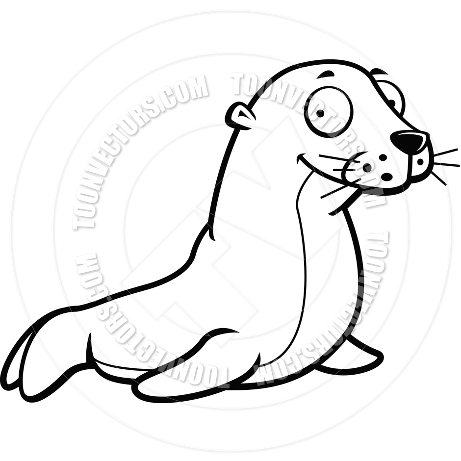 Seal Clip Art Black And White   Clipart Panda   Free Clipart Images