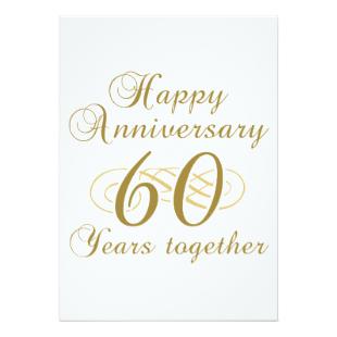 Stylish 60th Wedding Anniversary Gifts    Wedding Invitations