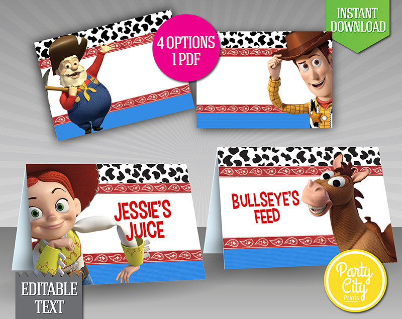Table Toys Clipart Toy Story Table Tent Instant