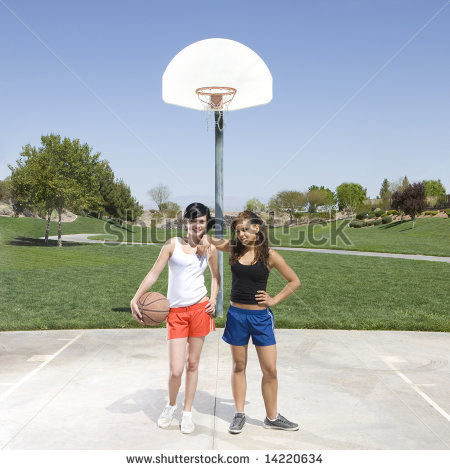 Basketball Court Clipart  Asketball Court In A Park