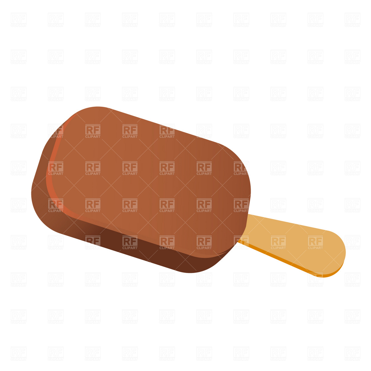 Chocolate Ice Cream On Stick 1746 Download Royalty Free Vector    