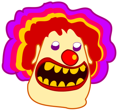 Clown Scary   Http   Www Wpclipart Com Cartoon Clowns Clown Scary Png