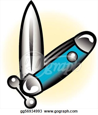 Drawings   Tattoo Design Switchblade Clip Art  Stock Illustration