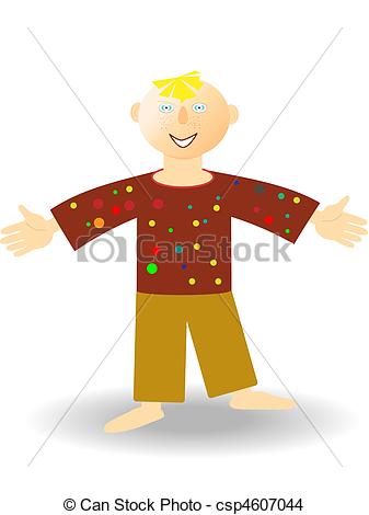 Eps Vector Of The Good Natured Country Boy Greets You With Open Arms