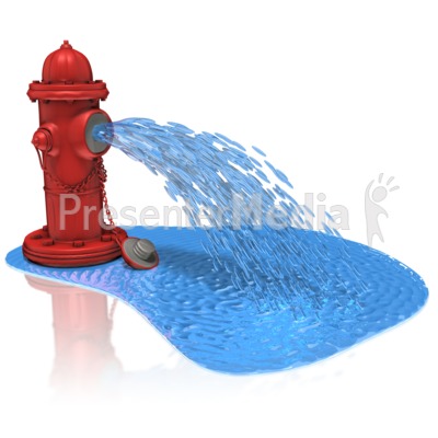 Fire Hydrant Spray Water   Presentation Clipart   Great Clipart For