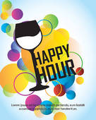Happy Hour Illustrations And Clipart