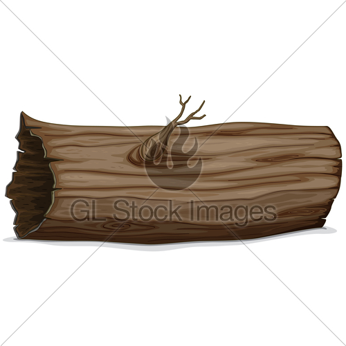 Hollow Log Clipart Of A Detailed Hollow Log