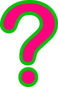 Pink Green Question Mark Clip Art   Art   Pinterest