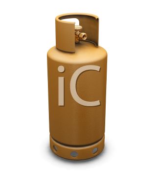 Royalty Free Clip Art Image  3d Render Of A Propane Cylinder
