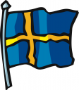 Royalty Free Sweden Flag Clipart
