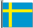 Royalty Free Sweden Flag Clipart