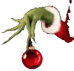 Seasonal   Christmas   Grinch Hand Holding Ornament