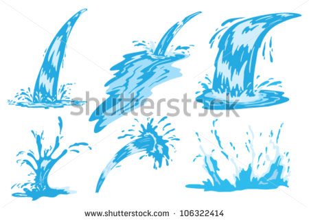 Water Spray And Water Jets Stock Vector 106322414   Shutterstock