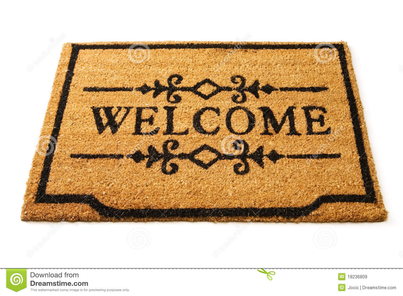 Welcome Mat Royalty Free Stock Images   Image  18236809