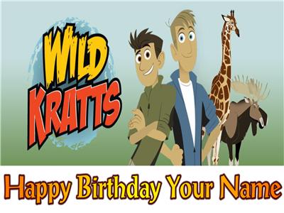 Wild Kratts 7 Edible Photo Cake Topper Personalized 3 00 Shipping