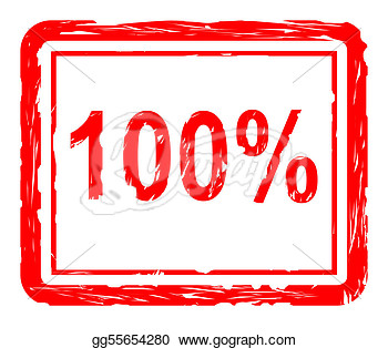 100  Quality Red Stamp Isolated On White Background  Clipart Drawing